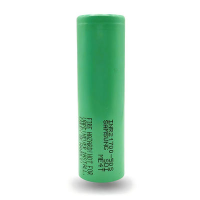 คุณภาพ  Samsung 50S 21700 Batteries 5000mAh 25A Battery 3.6V Lithium Ion Battery Cell INR21700-50S โรงงาน