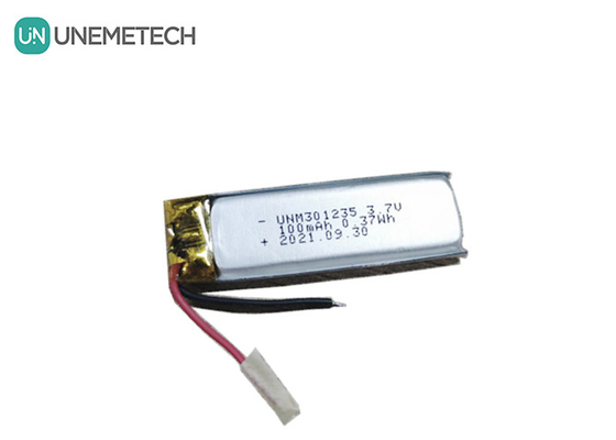 3.7V 100mAh 301235 แบตเตอรี่พอลิเมอร์ลิตียมแบบชาร์จใหม่ สําหรับอุปกรณ์อิเล็กทรอนิกส์ผู้บริโภค