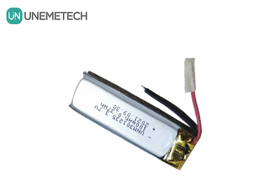 3.7V 100mAh 301235 แบตเตอรี่พอลิเมอร์ลิตียมแบบชาร์จใหม่ สําหรับอุปกรณ์อิเล็กทรอนิกส์ผู้บริโภค