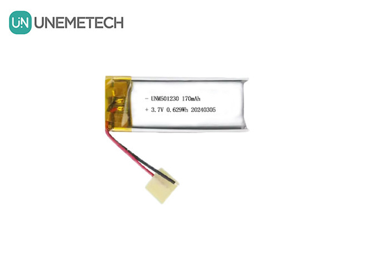 แบตเตอรี่พอลิเมอร์ลิตียมแบบชาร์จใหม่ 501230 3.7V 170mAh แบตเตอรี่พอลิเมอร์ลิตিয়ামสําหรับหูฟังไร้สาย