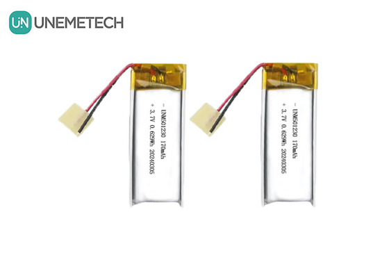 แบตเตอรี่พอลิเมอร์ลิตียมแบบชาร์จใหม่ 501230 3.7V 170mAh แบตเตอรี่พอลิเมอร์ลิตিয়ামสําหรับหูฟังไร้สาย