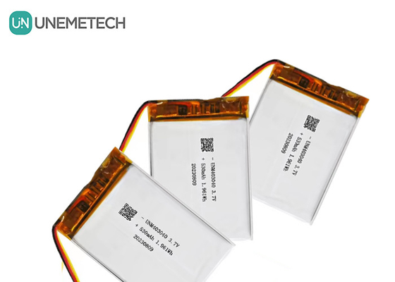 3.7V 530mAh แบตเตอรี่พอลิเมอร์ลิตียม 403040 ด้วย UL1642 อายุจักรยานยาว