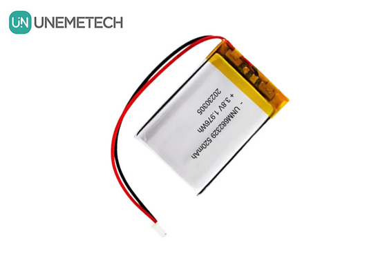 CE 4.35V แบตเตอรี่ลิตยูมแรงดันสูง 682329 520mAh แบตเตอรี่ลิตยูมไอออน 3.8V