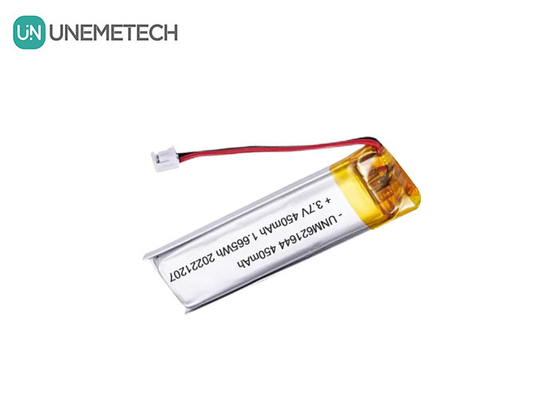 UNEMETECH 3.7V 450mAh แบตเตอรี่ Lipo สามารถชาร์จใหม่ได้ตามความต้องการ 621644 สําหรับปากกาอิเล็กทรอนิกส์
