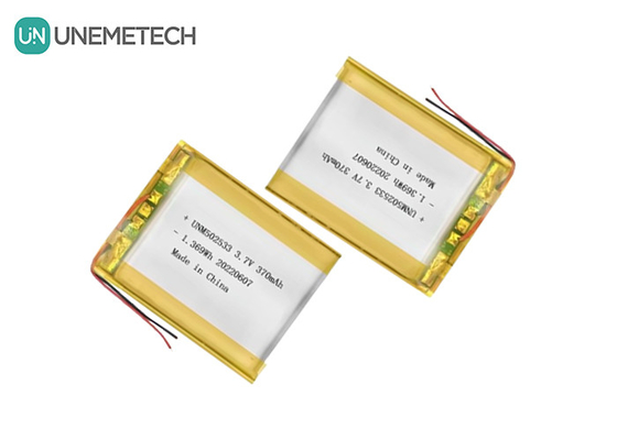 แบตเตอรี่ Li-ion Polymer 502533 3.7V 370mAh แบตเตอรี่ Li-polymer สามารถชาร์จได้ สําหรับนาฬิกาโทรศัพท์
