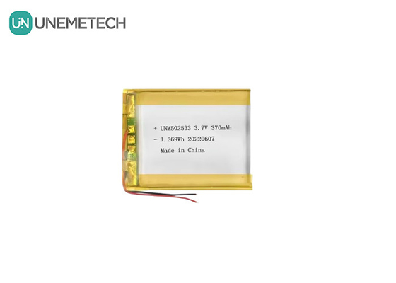 แบตเตอรี่ Li-ion Polymer 502533 3.7V 370mAh แบตเตอรี่ Li-polymer สามารถชาร์จได้ สําหรับนาฬิกาโทรศัพท์