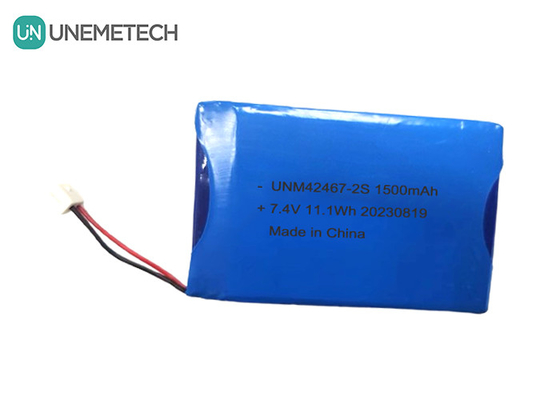2 เซลล์ Li Polymer แบตเตอรี่ 7.4V 1500mAh 2S Li-Polymer แบตเตอรี่แพ็ค 424567 สําหรับอุปกรณ์ความงาม