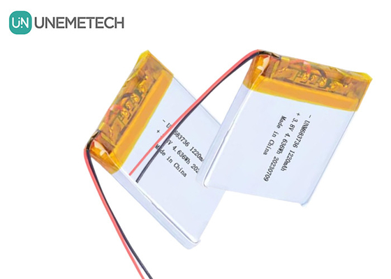 OEM 4.35V แบตเตอรี่พอลิเมอร์ลิตยูมความแรงสูง 1220mAh 683736 กับอายุการใช้งานยาว