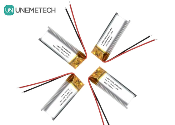 UNEMETECH แบตเตอรี่ LiPo ขนาด 230mAh แบตเตอรี่พอลิเมอร์ลิตยู 3.7V แบตเตอรี่ 851228 สําหรับปากการีโมทคอนโทรล