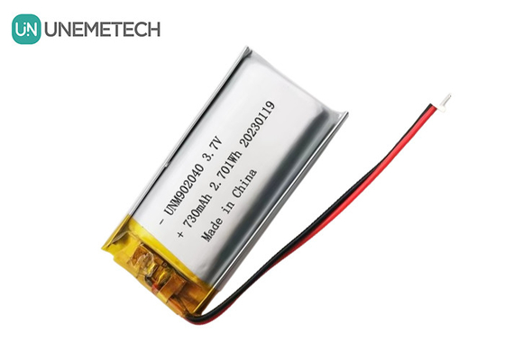 UL1642 ใบรับรอง แบตเตอรี่ Lipo สามารถชาร์จใหม่ได้ 902040 3.7V 730mAh สําหรับอุปกรณ์มือถือ