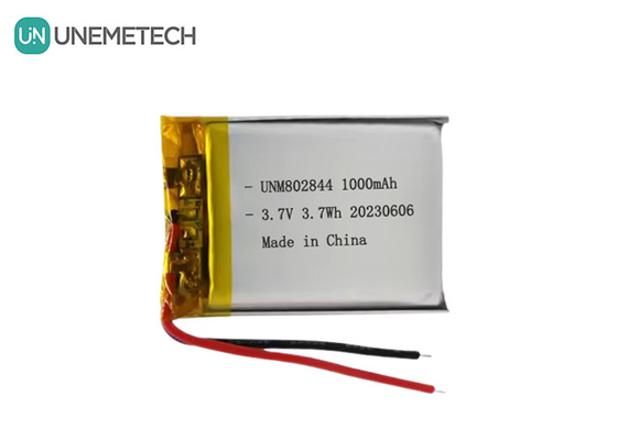 3.7V แบตเตอรี่ลิตยูไอนแบบชาร์จใหม่ 1000mAh 802844 แบตเตอรี่ลิตยูโพลีเมอร์สําหรับอุปกรณ์ครัวเรือนขนาดเล็ก