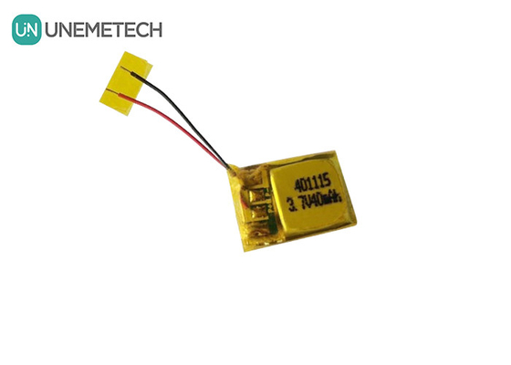 UNEMETECH 401115 แบตเตอรี่ลิธีียมพอลิเมอร์แบบชาร์จใหม่ / แบตเตอรี่หูฟัง 3.7V 40mAh