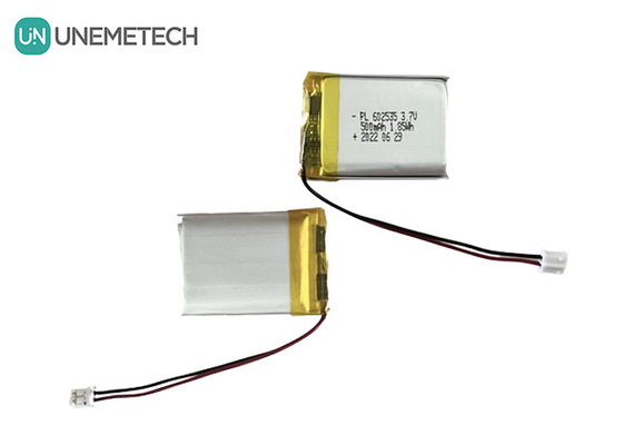 ระยะเวลาใช้งานยาว 3.7V 500mAh แบตเตอรี่ Li Polymer แบบชาร์จใหม่ 602535 สําหรับสินค้าดิจิตอล