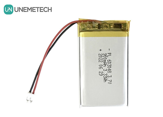 ขายปลีก 3.7V 900mAh แบตเตอรี่โพลิเมอร์ลิตยูมไอออนแบบชาร์จใหม่ 603048 สําหรับอุปกรณ์ความงาม
