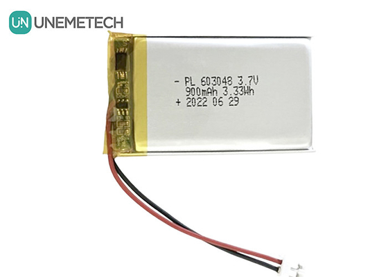 ขายปลีก 3.7V 900mAh แบตเตอรี่โพลิเมอร์ลิตยูมไอออนแบบชาร์จใหม่ 603048 สําหรับอุปกรณ์ความงาม