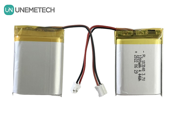 1200mAh แบตเตอรี่ Li-ion Polymer 3.7V สําหรับเครื่องอิเล็กทรอนิกส์