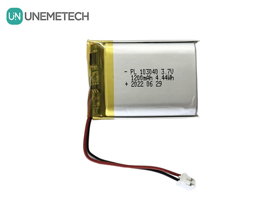 1200mAh แบตเตอรี่ Li-ion Polymer 3.7V สําหรับเครื่องอิเล็กทรอนิกส์