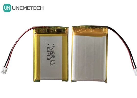 UNEMETECH 1.5A แบตเตอรี่ Li-พอลิเมอร์ที่สามารถชาร์จใหม่ได้ 803450 / 3.7V แบตเตอรี่พอลิเมอร์ลิตியம்ไอออน 1500mAh