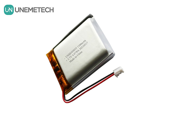 UNEMETECH 3.7V 1100mAh แบตเตอรี่พอลิเมอร์ลิตยู / อายุจักรยานยาว แบตเตอรี่ Lipo ชาร์จใหม่ 103035