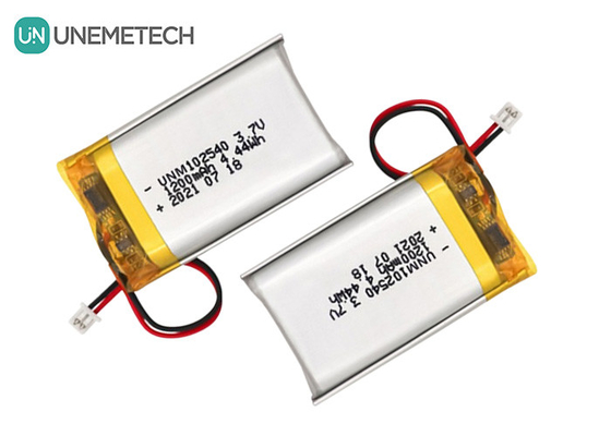 แบตเตอรี่พอลิเมอร์ลิตียมที่กําหนดเอง 102540 3.7V 1200mAh แบตเตอรี่ Li-Po สําหรับอุปกรณ์ความงาม
