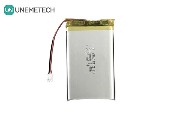 2000mAh 3.7V แบตเตอรี่พอลิเมอร์ลิตียมแบบชาร์จใหม่ 654065 สําหรับของเล่นอิเล็กทรอนิกส์