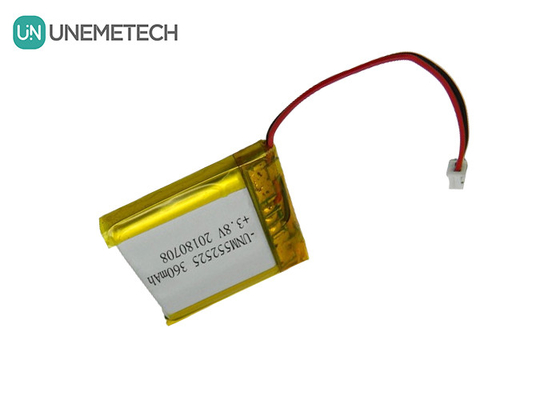 4.35V 360mAh แบตเตอรี่ลิตยูมไอออนโพลีเมอร์ความดันสูง 552525 3.8V สําหรับอุปกรณ์พกพา