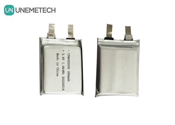 3แบตเตอรี่ Lipo ขนาด.8V 280mAh 482030 แบตเตอรี่ Li-ion Polymer ขนาด 4.35V ความดันสูง