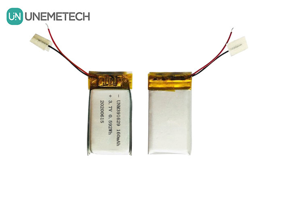 391629 แบตเตอรี่พอลิเมอร์ลิตียมแบบชาร์จใหม่ 3.7V 160mAh แบตเตอรี่ Lipo สําหรับสินค้าสมาธิที่สวมได้