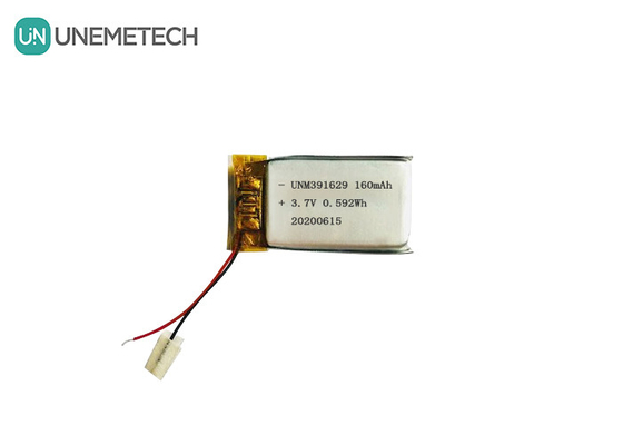 391629 แบตเตอรี่พอลิเมอร์ลิตียมแบบชาร์จใหม่ 3.7V 160mAh แบตเตอรี่ Lipo สําหรับสินค้าสมาธิที่สวมได้