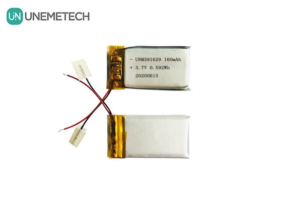 391629 แบตเตอรี่พอลิเมอร์ลิตียมแบบชาร์จใหม่ 3.7V 160mAh แบตเตอรี่ Lipo สําหรับสินค้าสมาธิที่สวมได้