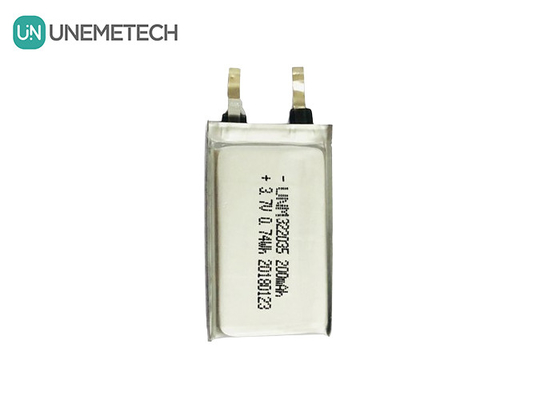 แบตเตอรี่ Li Polymer ที่สามารถชาร์จใหม่ได้ 322035 3.7V 200mAh สําหรับหูฟังไร้สาย
