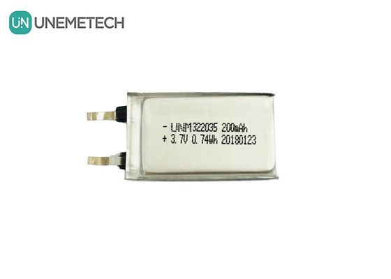 แบตเตอรี่ Li Polymer ที่สามารถชาร์จใหม่ได้ 322035 3.7V 200mAh สําหรับหูฟังไร้สาย