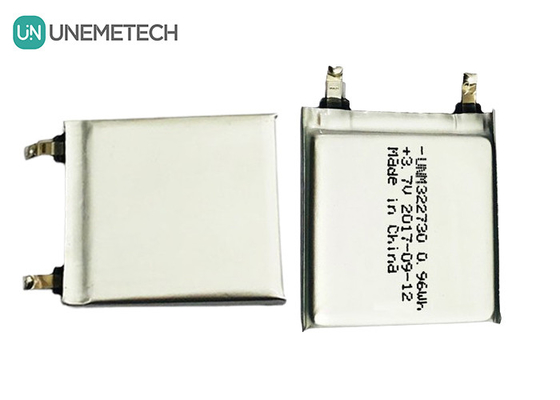 แบตเตอรี่ลิธีียมพอลิเมอร์แบบชาร์จใหม่ / แบตเตอรี่ Li-Po 3.7V 260mAh 322730