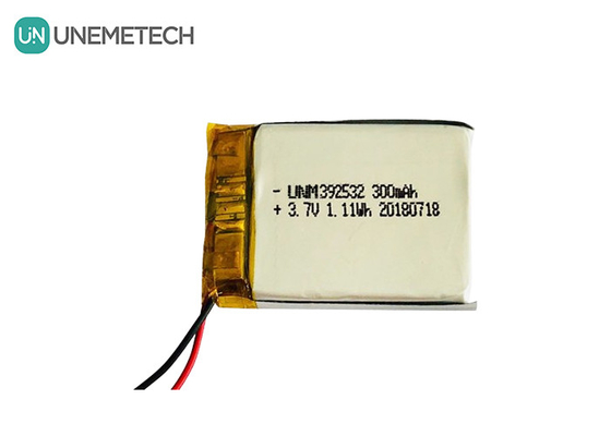 GPS Tracker แบตเตอรี่พอลิเมอร์ลิตยูมตามสั่ง / 3.7V 300mAh 392532 แบตเตอรี่ Lipo ชาร์จใหม่