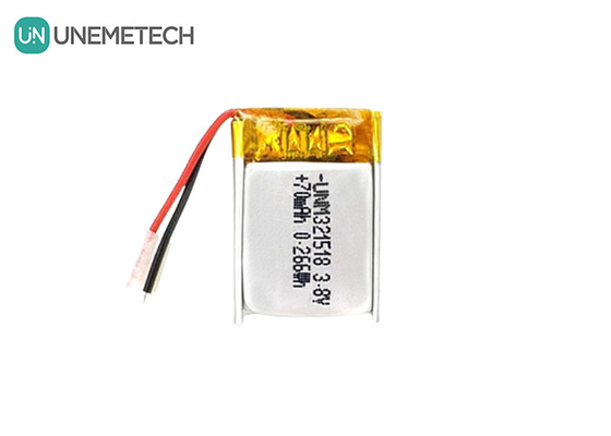3.8V แบตเตอรี่ Li Ion ความดันสูง แบตเตอรี่ Lipo Ultra Small 4.35V 70mAh 321518 สําหรับ GPS Tracker