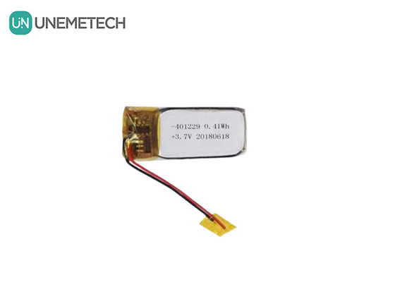 แบตเตอรี่พอลิมเมอร์ Li-ion ที่กําหนดเอง 3.7 V 110mAh 401229 แบตเตอรี่ Lipo ขนาดเล็ก สําหรับกระเป๋าชาร์จหูฟัง