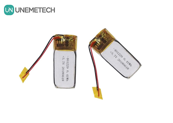 แบตเตอรี่พอลิมเมอร์ Li-ion ที่กําหนดเอง 3.7 V 110mAh 401229 แบตเตอรี่ Lipo ขนาดเล็ก สําหรับกระเป๋าชาร์จหูฟัง