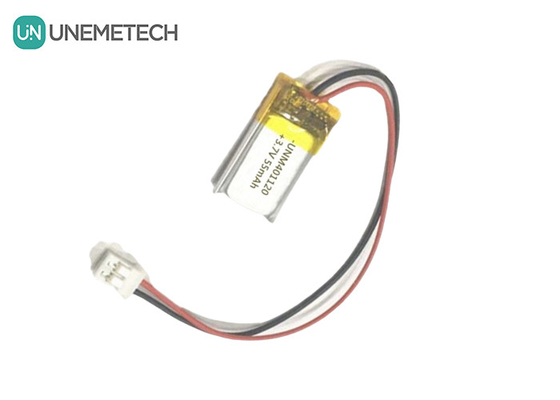 401120 3.7V 55mAh แบตเตอรี่ Lipo / หูฟัง
