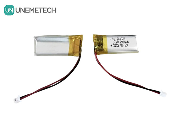 3.7V 200mAh แบตเตอรี่พอลิเมอร์ลิตียมเซลล์เดียว 701330 แบตเตอรี่กระเป๋าสําหรับหูฟัง