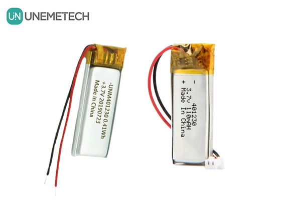 401230 แบตเตอรี่พอลิเมอร์ลิตียม 3.7 วอล 110mAh แบตเตอรี่ Lipo ชาร์จใหม่ สําหรับหูฟัง