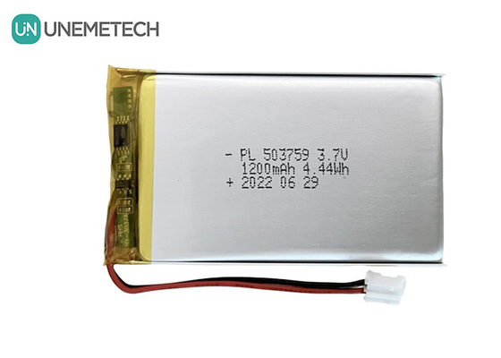 แบตเตอรี่ Li Polymer สามารถชาร์จใหม่ได้ 3.7V 1200mAh 503759 แบตเตอรี่ Poly Lithium สําหรับเครื่องเล่นคําแนะนํา