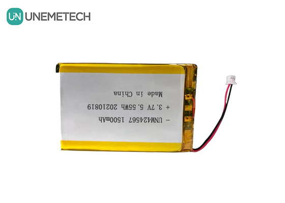 424567 แบตเตอรี่ Li-po สามารถชาร์จใหม่ได้ 3.7V 1500mah แบตเตอรี่ Lipo สําหรับการอ่านบัตรสมาร์ท Auto-ID