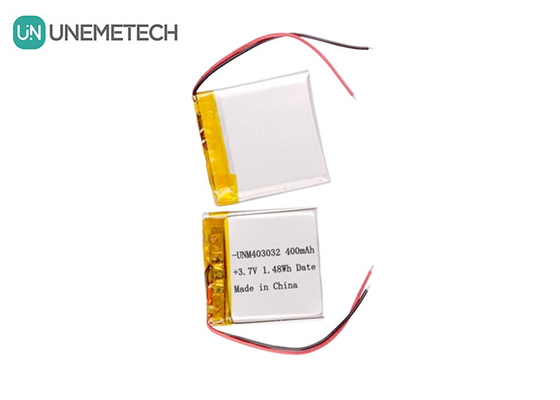 403032 4.2V แบตเตอรี่พอลิเมอร์ไอออนลิตยูมที่กําหนดเอง 3.7 V 400mAh แบตเตอรี่พอลิเมอร์ไอออนลิตยูมสําหรับสินค้าอิเล็กทรอนิกส์