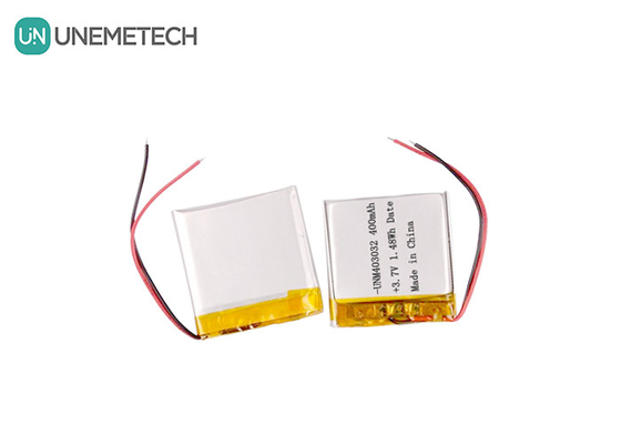 403032 4.2V แบตเตอรี่พอลิเมอร์ไอออนลิตยูมที่กําหนดเอง 3.7 V 400mAh แบตเตอรี่พอลิเมอร์ไอออนลิตยูมสําหรับสินค้าอิเล็กทรอนิกส์