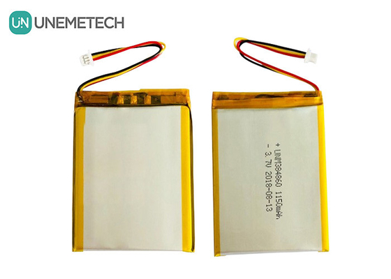3.7V 1150mAh แบตเตอรี่พอลิเมอร์ลิเดียมเงิน 384860 แบตเตอรี่ลิโปตามสั่ง