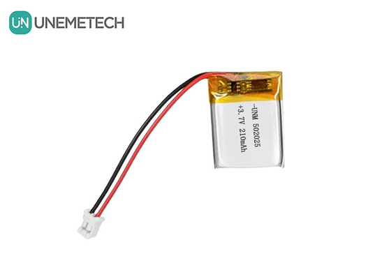 3.7V 210mAh แบตเตอรี่พอลิเมอร์ลิตยูม 502025 พร้อม PCB และสายนําสําหรับระบบจักรยานไฟฟ้า