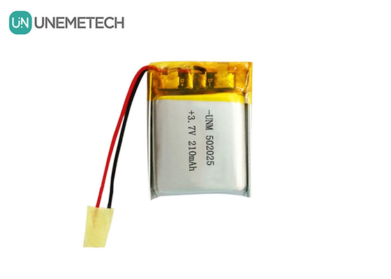 3.7V 210mAh แบตเตอรี่พอลิเมอร์ลิตยูม 502025 พร้อม PCB และสายนําสําหรับระบบจักรยานไฟฟ้า