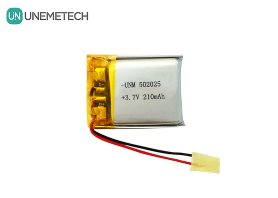 3.7V 210mAh แบตเตอรี่พอลิเมอร์ลิตยูม 502025 พร้อม PCB และสายนําสําหรับระบบจักรยานไฟฟ้า