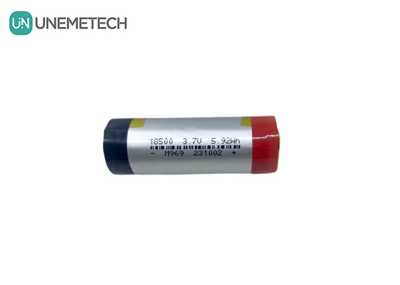 3A แบตเตอรี่ LiPo กระบอก 3.7V 1600mAh 18500 แบตเตอรี่พอลิเมอร์ลิตியம் สําหรับอุปกรณ์อิเล็กทรอนิกส์ผู้บริโภค