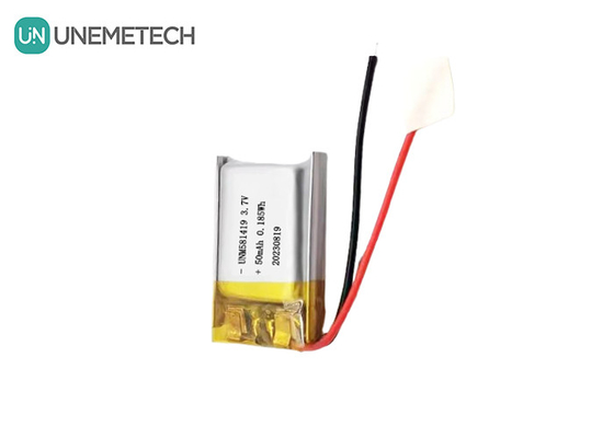 แบตเตอรี่ Lipo ขนาดเล็กมาก 3.7v 50mah แบตเตอรี่ลิตยูไอออน 15C ความเร็วสูง 581419